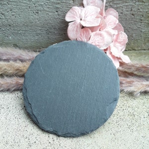 Candle plate glass wood or slate for candles with 7 or 8 cm diameter image 3