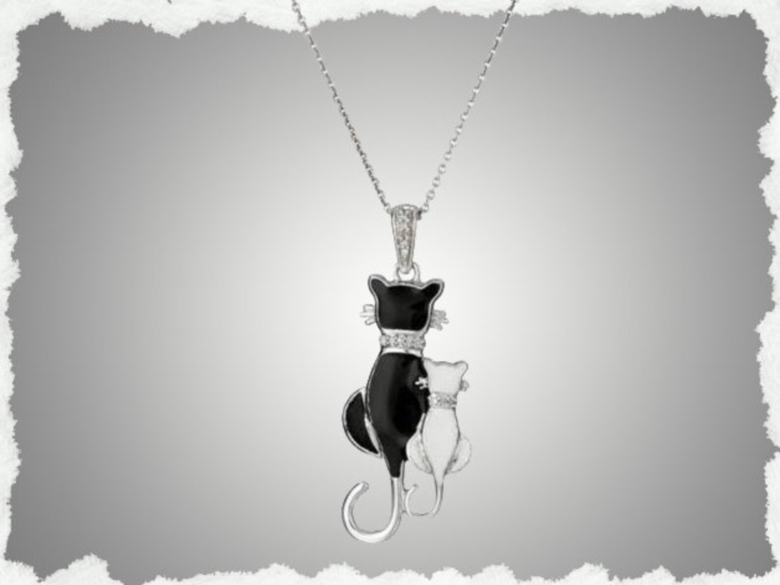 Cat Chain With Cat Pendant 2 Katzern Etsy