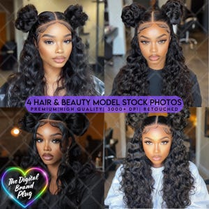 Space Bun Baddies-Hair Stock Model, Beauty Stock Photos ,Black Women Stock Models, Stock Models for Hair Business, Hair Model Images