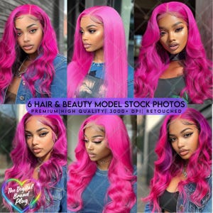 Pink Tingz-Hair Stock Model, Beauty Stock Photos ,Black Women Stock Models, Stock Models for Hair Business, Hair Model Images