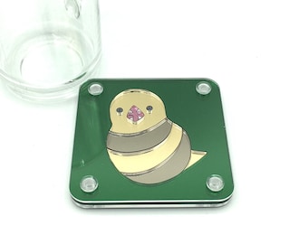 Mirrored Acrylic Great Serpent of Ronka Coaster