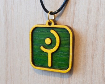 FFXIV Wood White Mage Pendant/Necklace