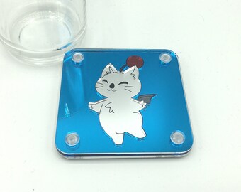 Mirrored Acrylic Moogle Coaster