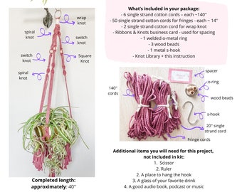 DIY Macrame Plant hanger, Stella