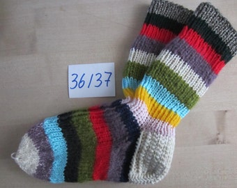 Hand knitted socks