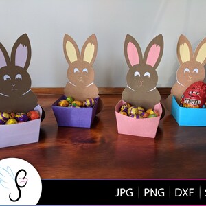Easter Bunny Basket SVG - Portauova