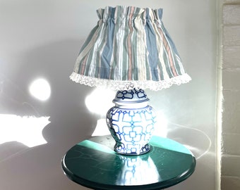 Drawstring Pleated Fabric Lampshade Cover