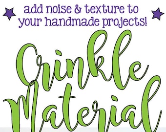 Crinkle Material - 1 Yard Grab & Go Hangers for Retail (10 Count) by Crinkle World - Add NOISE and TEXTURE to your Handmade Items