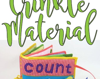 Crinkle Material For Adding NOISE and TEXTURE to your Handmade Items - 1 yard (48 inches X 36 inches)