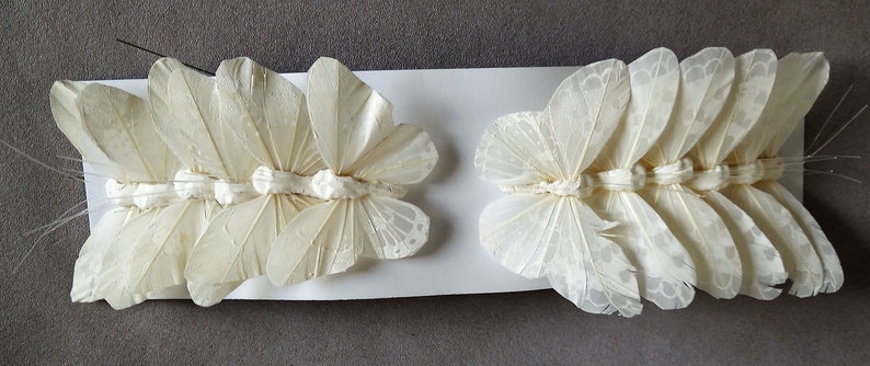 papillons blancs sur fil 12 pièces décoration mariage image 1