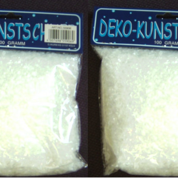 Kunstschnee 200g (39,90 Euro/1kg) Basteln  Dekorieren Verzieren Streuschnee Weihnachten