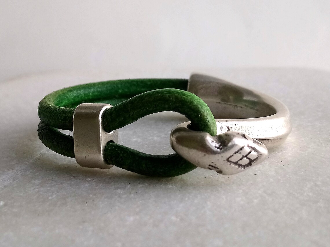 Snake Leather Bracelet Snake Half Cuff Gift for Women Etsy