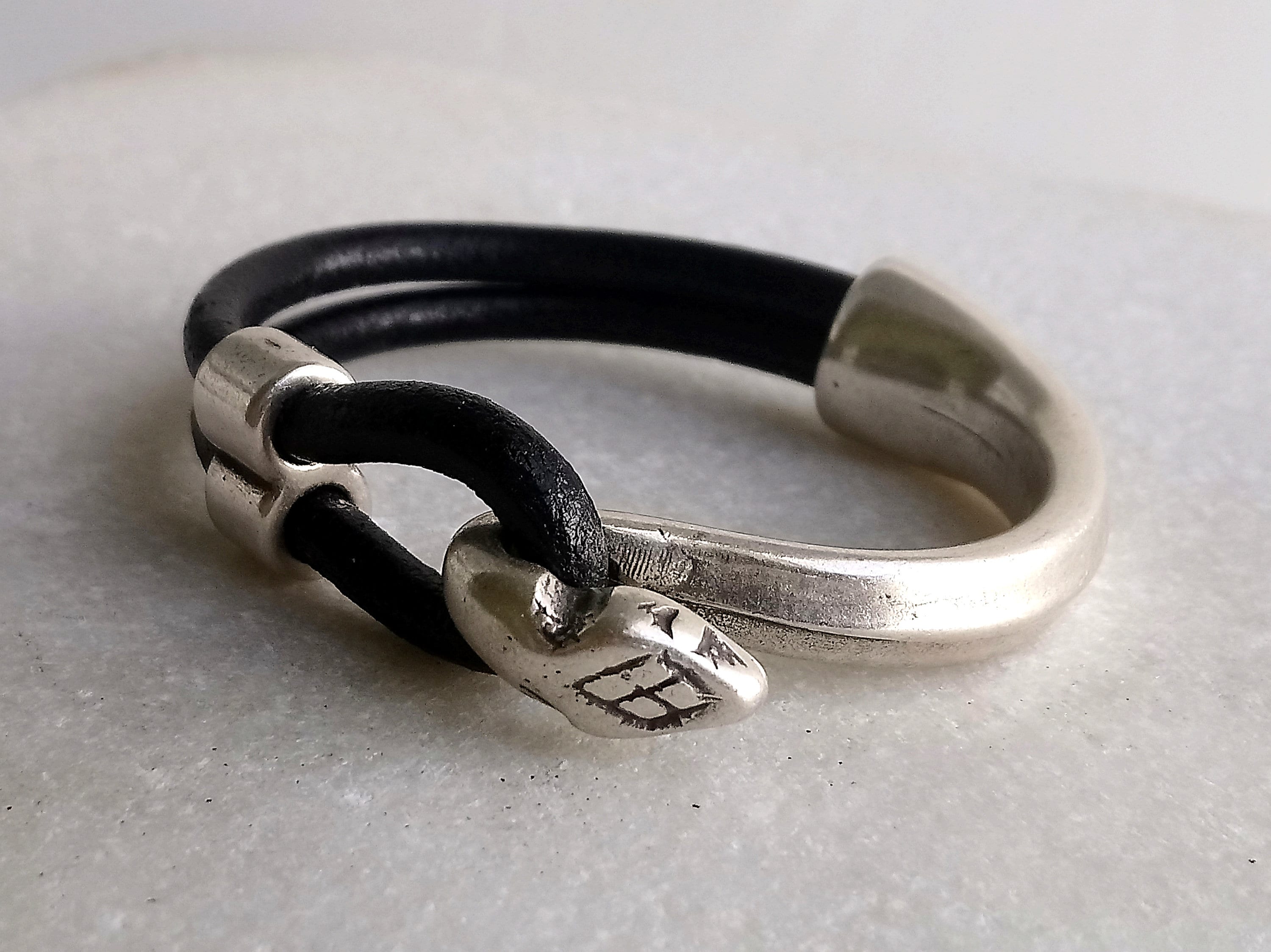 Snake Leather Bracelet Snake Half Cuff Gift for Women Etsy