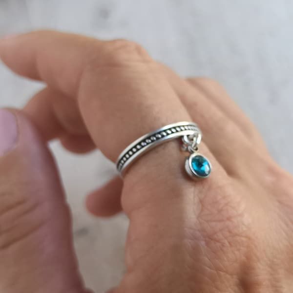 Dangle Charm Ring - Etsy