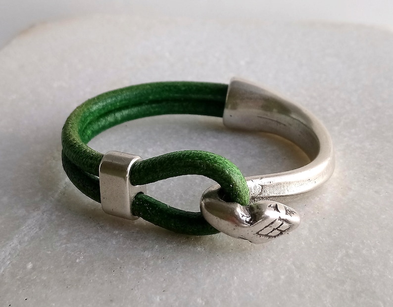Snake Leather Bracelet Snake Half Cuff Gift for Women Etsy