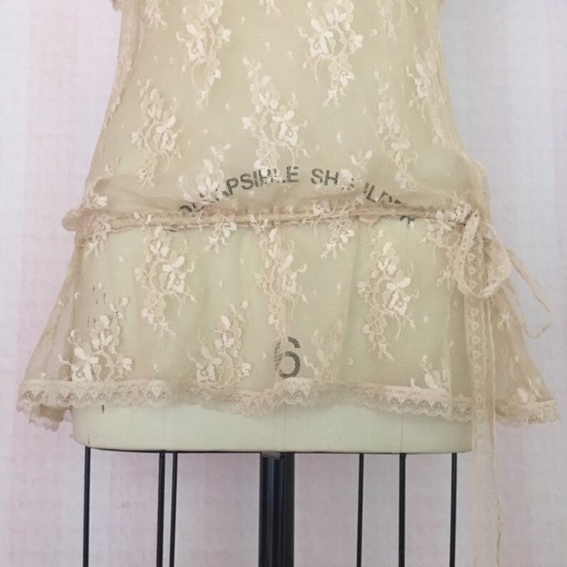 nude lace blouson camisole