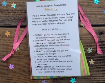 Mother Daughter Survival Bag, Heartfelt Gift