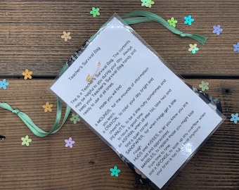 Teacher Appreciation Gift, Handmade Survival Kit Bag