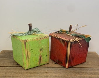 Back to School Teacher Gift, Wooden Apple Home Decor, Handmade, Harvest, Fall, Teacher's Gift