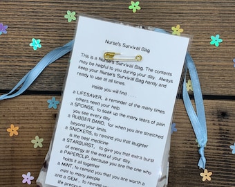 Nurse's Survival Kit, Appreciation Gift Bag