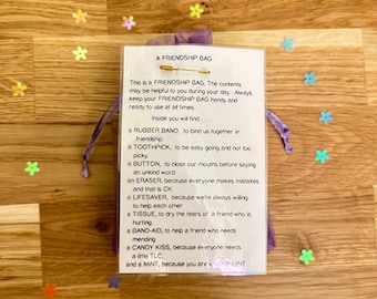 Friendship Survival Bag, Heartfelt Gift for Friend