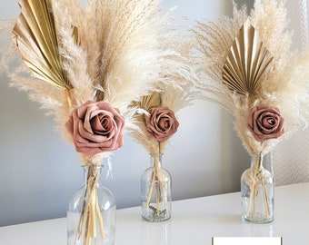 Pampas Grass Bridal Shower Centerpieces, Baptism Decor, Wedding Decor birthday party decor, Engagement Decor, Salon Decor, Baby Shower Decor