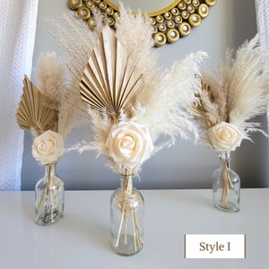 Pampas Grass Bridal Shower Centerpieces, Baptism Decor, Wedding Decor birthday party decor, Engagement Decor, Salon Decor, Baby Shower Decor Style I