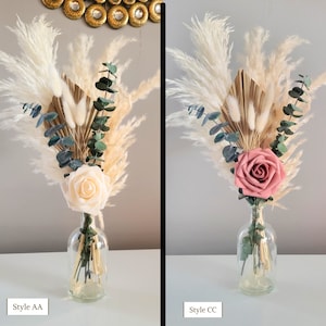 Pampas Grass Bridal Shower Centerpieces, Baptism Decor, Wedding Decor birthday party decor, Engagement Decor, Salon Decor, Baby Shower Decor image 7