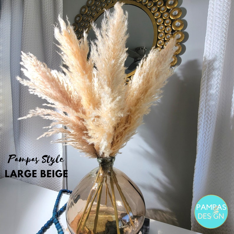 Tall Extra Large PAMPAS GRASS Fluffy 4-3.5FT Boho Wedding Decor Dried Florals Balloon Garland Wedding Decor, Wedding Arch, Baby Shower Decor image 4