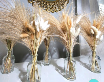 Affordable Wedding & Event Centerpieces Set 4, 6, 12 including Pampas with Vase, Rustic Wedding Decor, Event Decor, Party Decor, Baby Shower