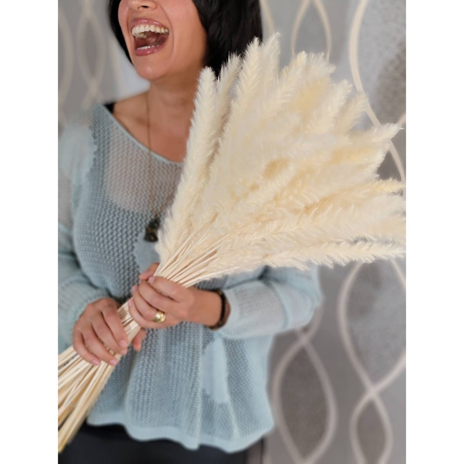 Tabletop White Pampas Grass 30 Stems Pampas Grass Near Me