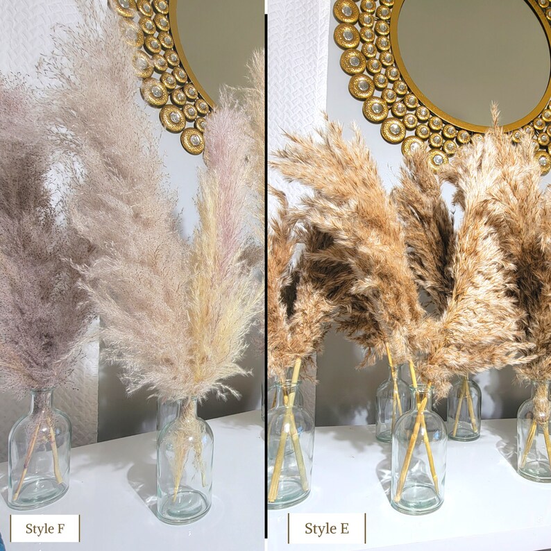 Pampas Grass Bridal Shower Centerpieces, Baptism Decor, Wedding Decor birthday party decor, Engagement Decor, Salon Decor, Baby Shower Decor image 10