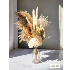 Affordable Wedding & Event Centerpieces Set 4, 6, 12 including Pampas with Vase, Rustic Wedding Decor, Event Decor, Party Decor, Baby Shower