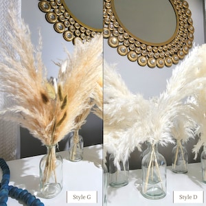 Pampas Grass Bridal Shower Centerpieces, Baptism Decor, Wedding Decor birthday party decor, Engagement Decor, Salon Decor, Baby Shower Decor Style D