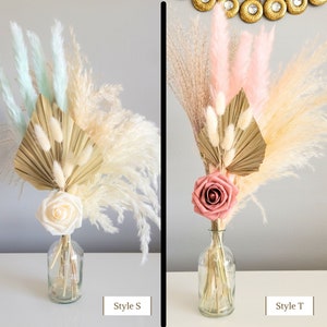 Pampas Grass Bridal Shower Centerpieces, Baptism Decor, Wedding Decor birthday party decor, Engagement Decor, Salon Decor, Baby Shower Decor image 6