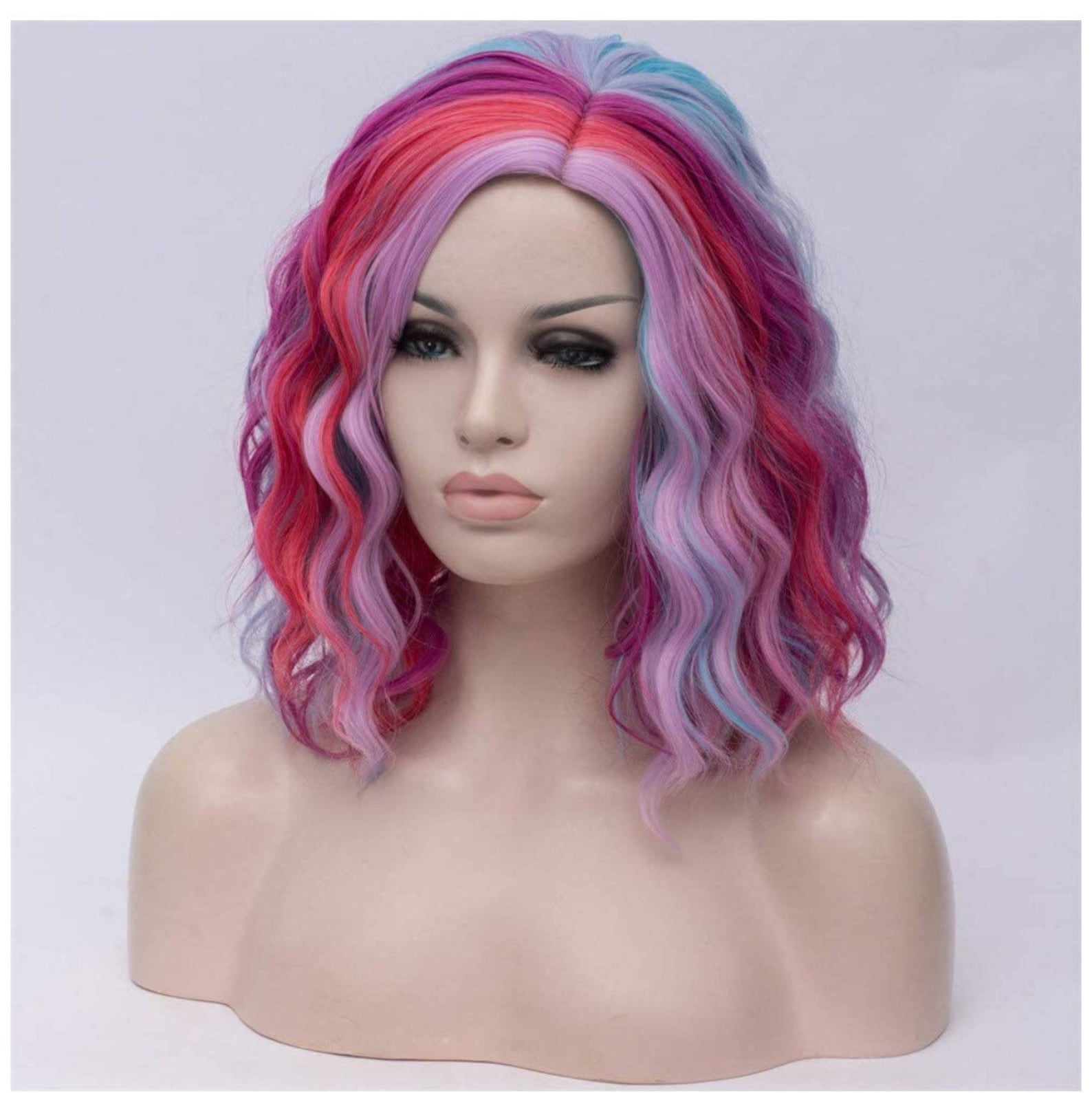 Pastel Rainbow 14 Inch Synthetic Wig Etsy