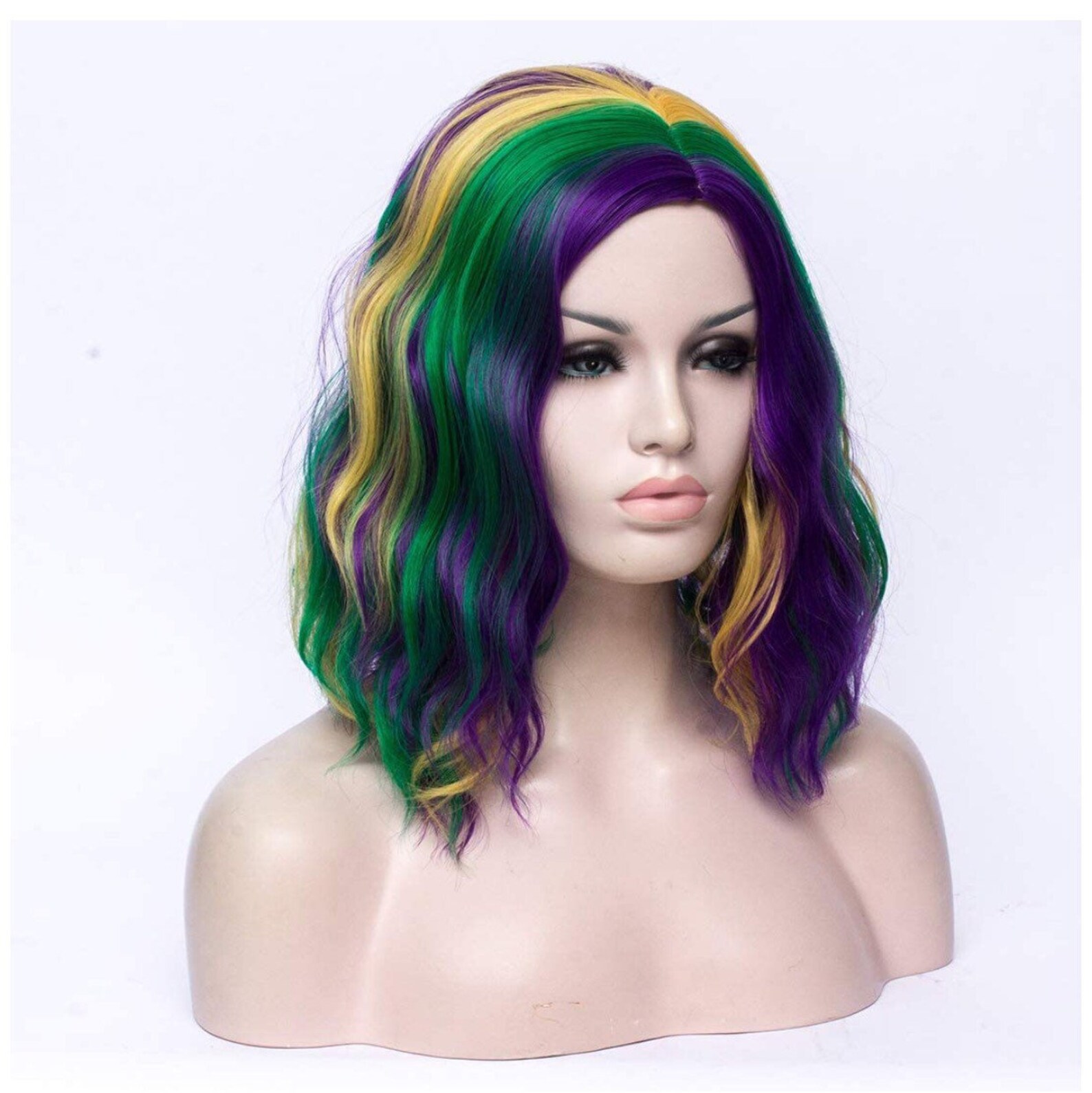Pastel Rainbow 14 inch synthetic wig Etsy