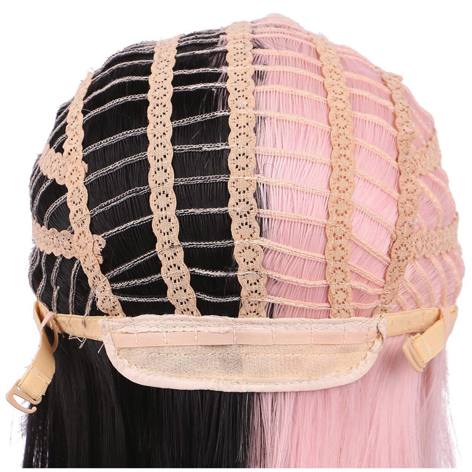 RightOn Natural Looking Pink Wig For Kids, Short Curly Synthetic