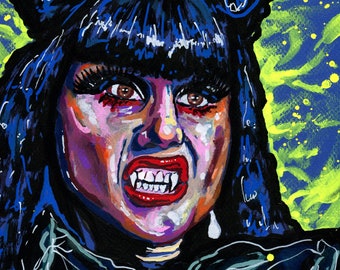 Nadja from What We Do in The Shadows - A4 or A3 print of my original acrylic portrait painting
