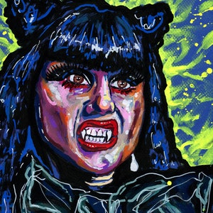 Nadja von What We Do in The Shadows - A4 oder A3 Druck meines Original Acryl portrait Gemäldes