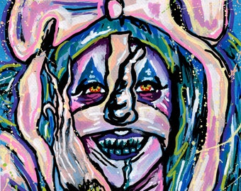 Abhora from Dragula - A4 or A3 print of my original acrylic portrait painting