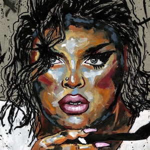 Kandy Muse From Rupauls Drag Race - A4 or A3 print of my original acrylic portrait painting