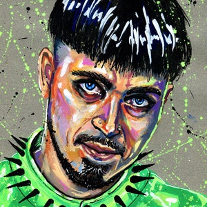 Käärijä fan art - A4 or A3 print of my original acrylic portrait painting