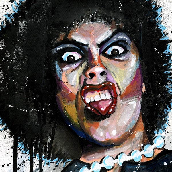 NEW*** Frank-n-Furter from Rocky Horror Picture Show - A4 or A3 print of my original acrylic portrait painting