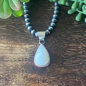 Reda Galvan Moon Stone & Sterling Silver Pendant