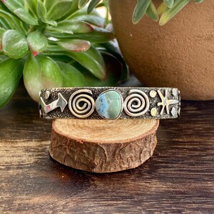 Alex Sanchez Golden Hill's Turquoise & Sterling Silver Cuff