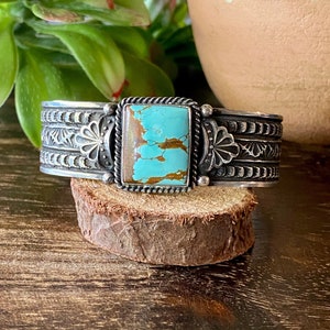 Sunshine Reeves 8 Turquoise & Sterling Silver Cuff Bracelet