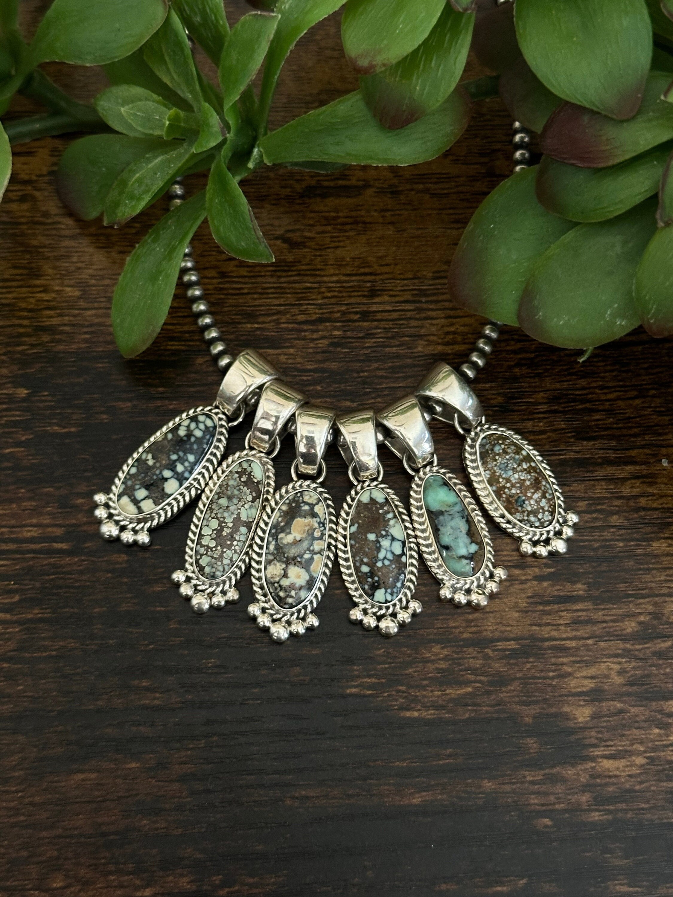 Lander Blue Turquoise Pendant - Etsy Lander Blue Turquoise Pendant - Etsy
