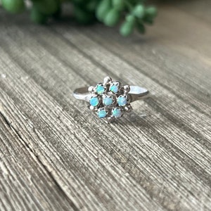 Zuni Made Opal (Man Made) & Sterling Silver Ring