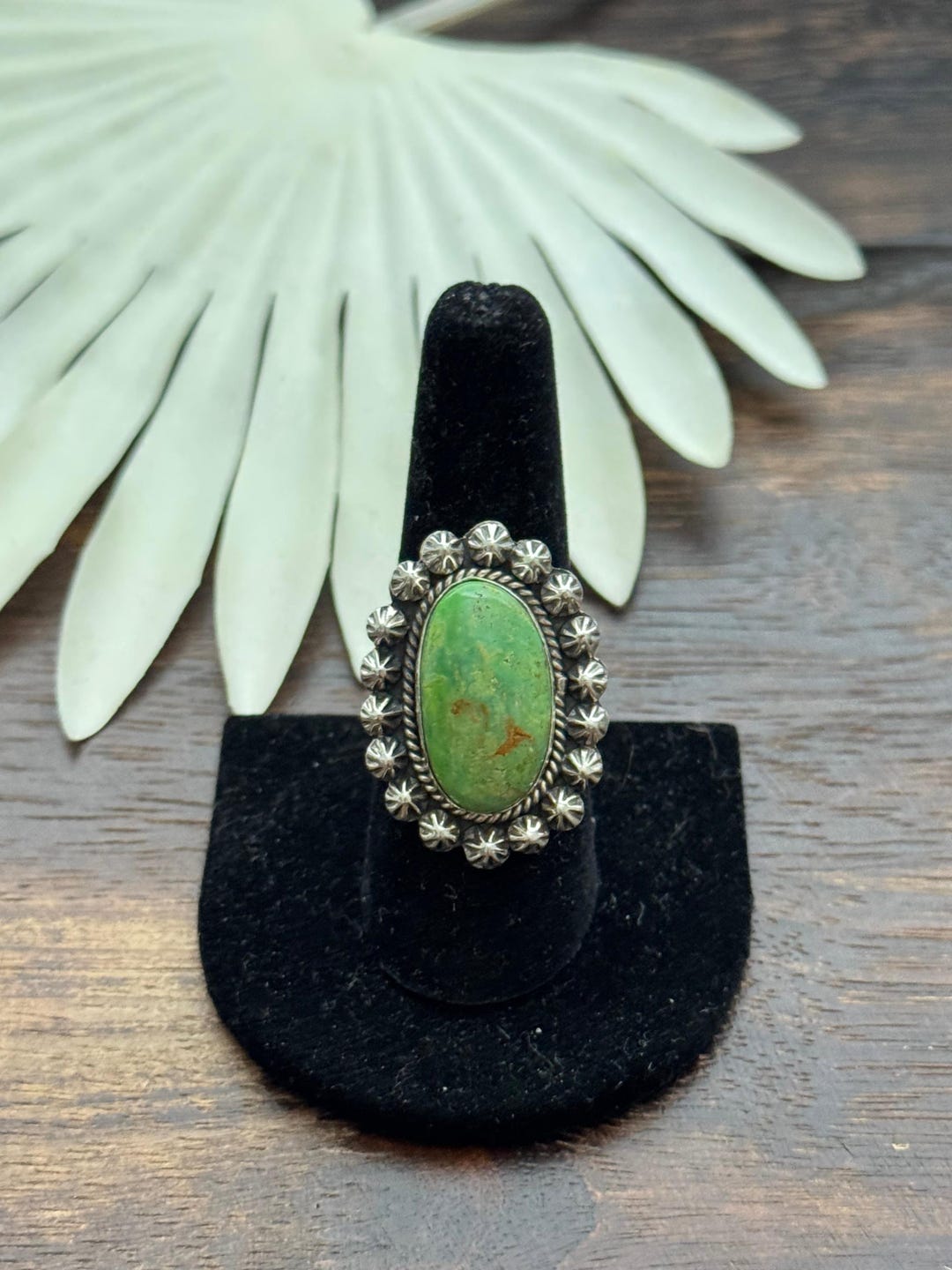 Navajo Number Pixie Turquoise & Sterling Silver Ring Size 8.75 - Etsy